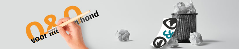 Nieuw logo O&O - Oud logo in de prullenbak