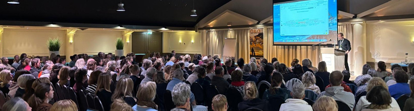 Jubeldag-spreker met publiek