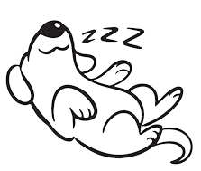 doodle van slapende hond